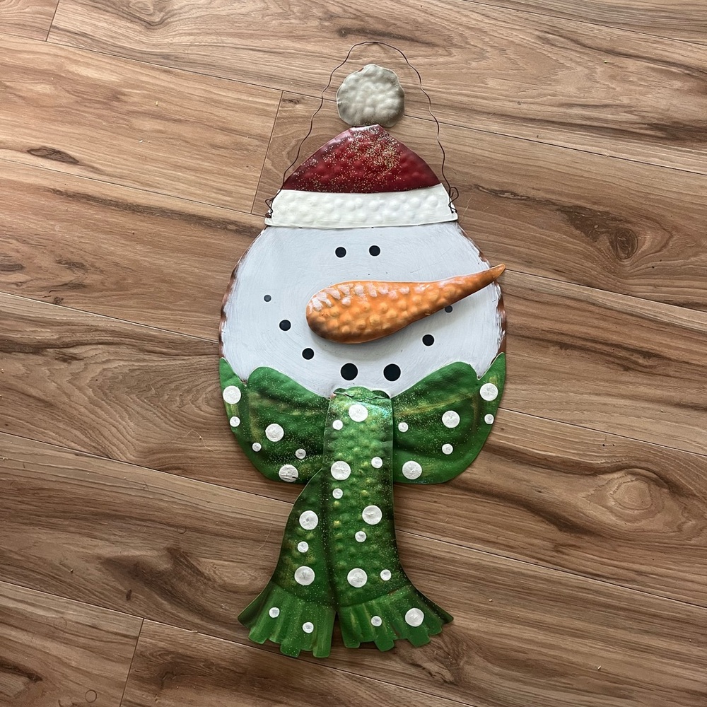 Festive Snowman Door Decor